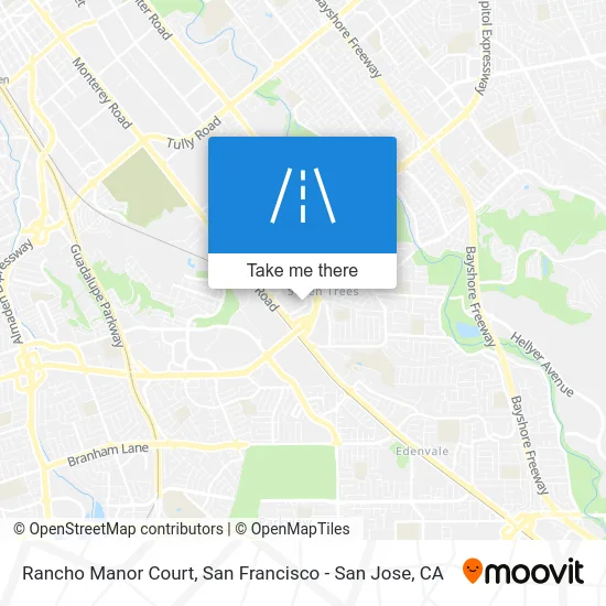 Rancho Manor Court map