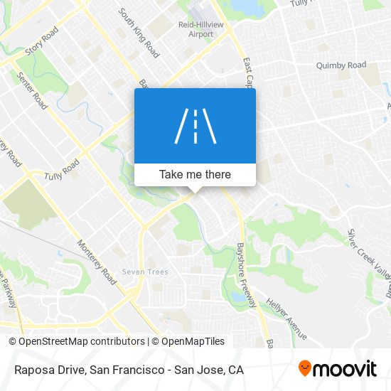 Raposa Drive map