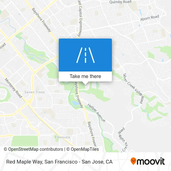 Red Maple Way map