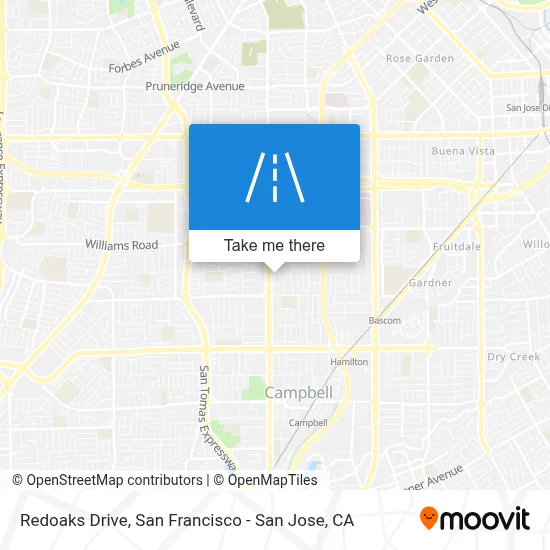 Redoaks Drive map