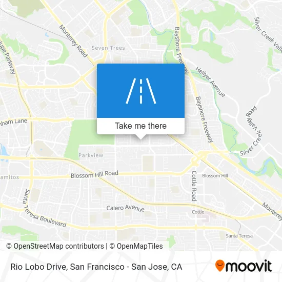Rio Lobo Drive map