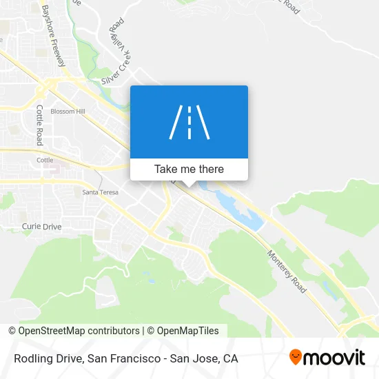 Rodling Drive map