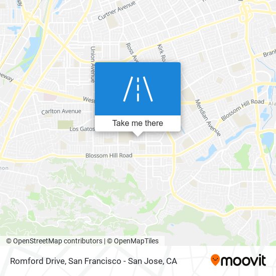 Romford Drive map