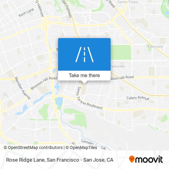 Rose Ridge Lane map