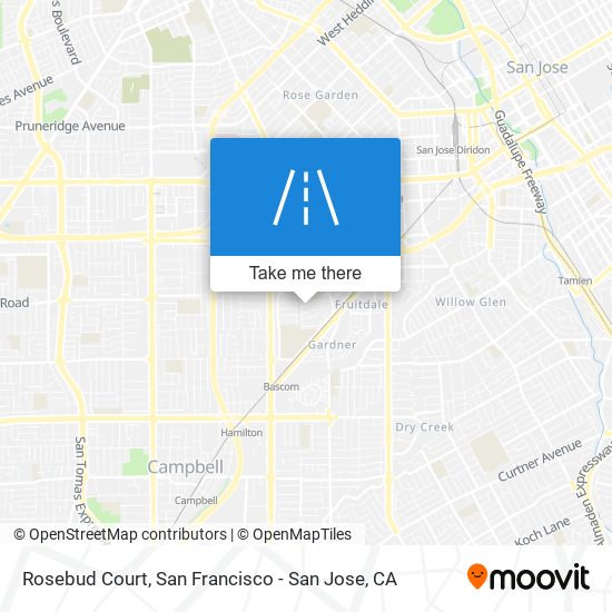 Rosebud Court map