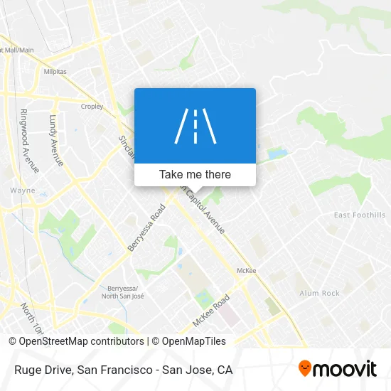 Ruge Drive map