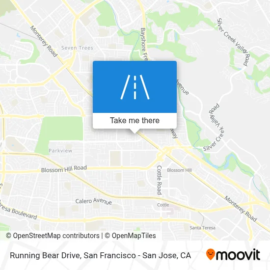 Running Bear Drive map