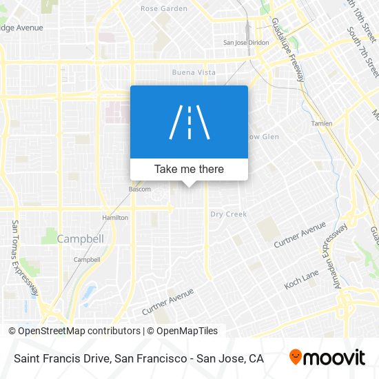 Saint Francis Drive map