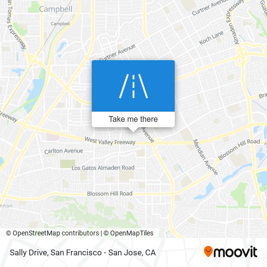 Sally Drive map