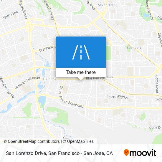 San Lorenzo Drive map