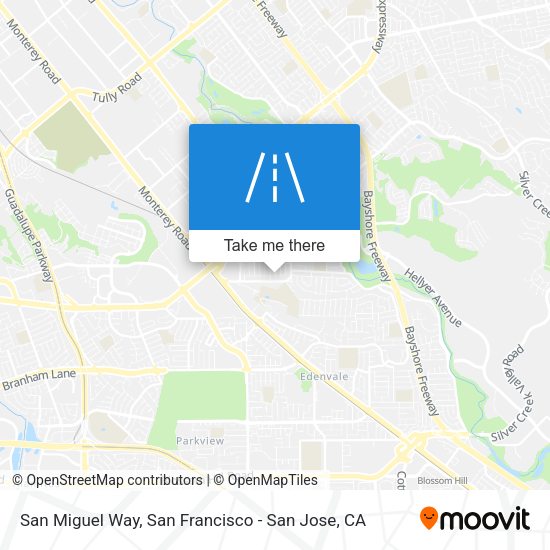 San Miguel Way map