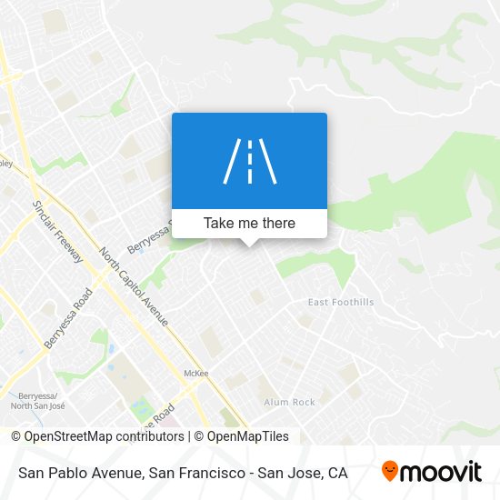 Mapa de San Pablo Avenue