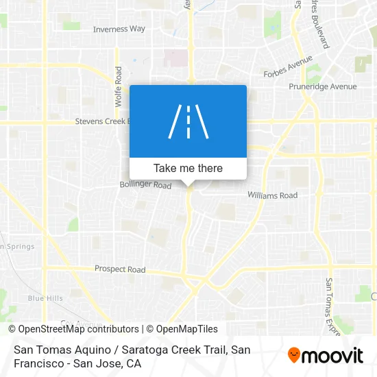 San Tomas Aquino / Saratoga Creek Trail map