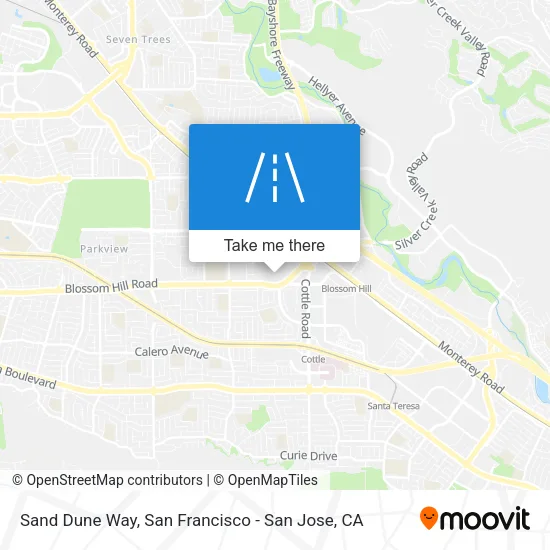Sand Dune Way map