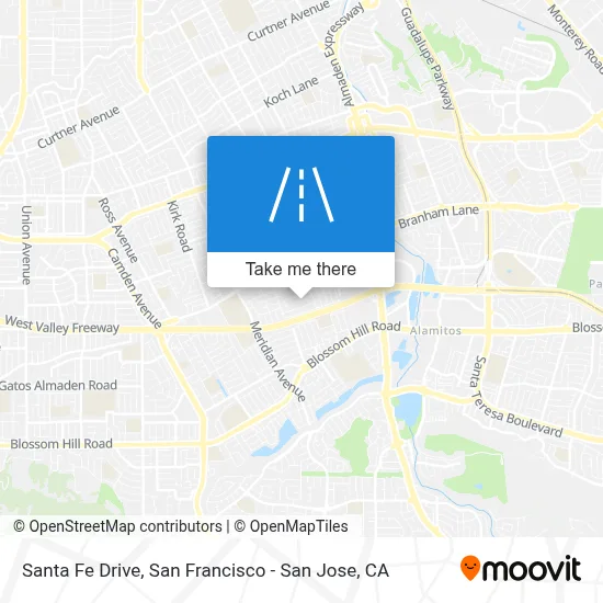 Santa Fe Drive map