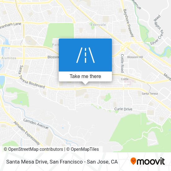 Mapa de Santa Mesa Drive