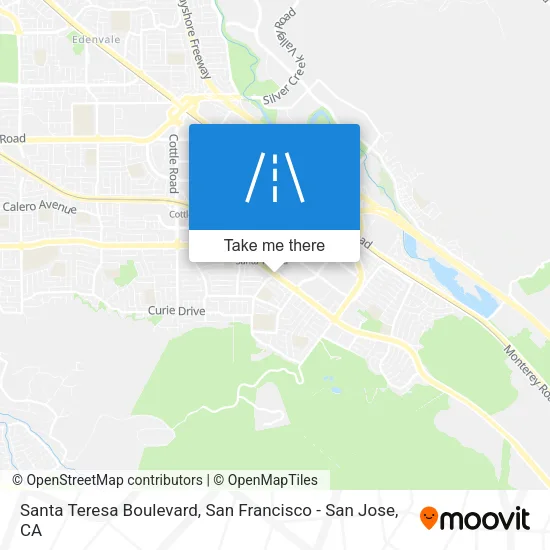 Santa Teresa Boulevard map