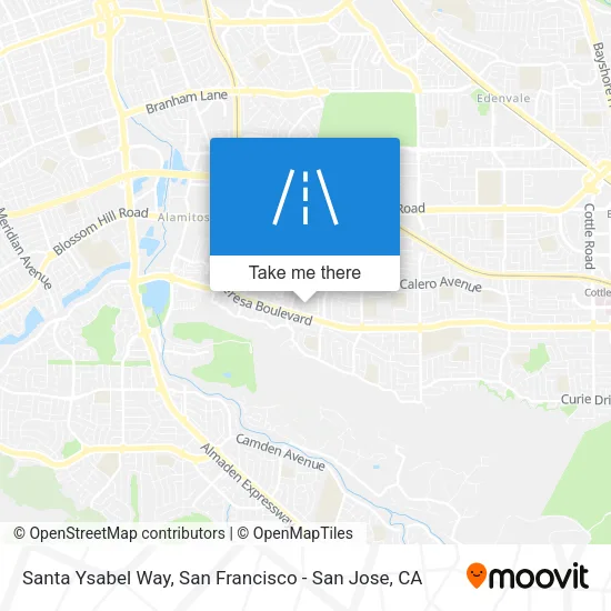 Santa Ysabel Way map