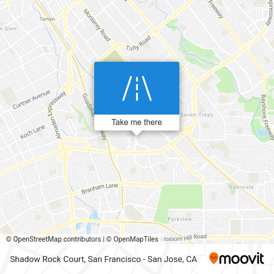 Shadow Rock Court map