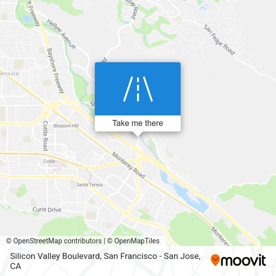 Silicon Valley Boulevard map