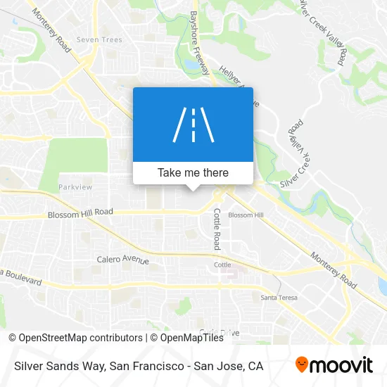 Silver Sands Way map
