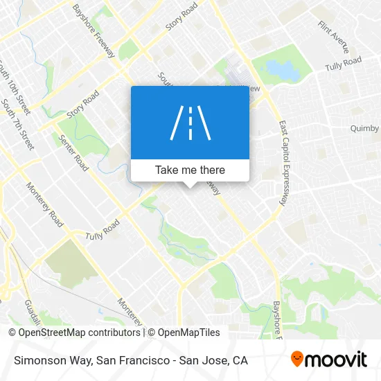 Simonson Way map