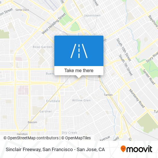 Sinclair Freeway map