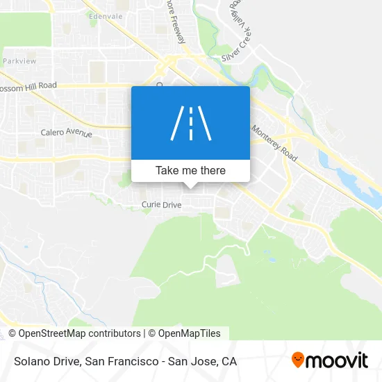Solano Drive map
