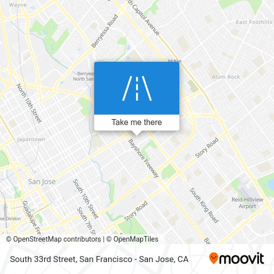 South 33rd Street map
