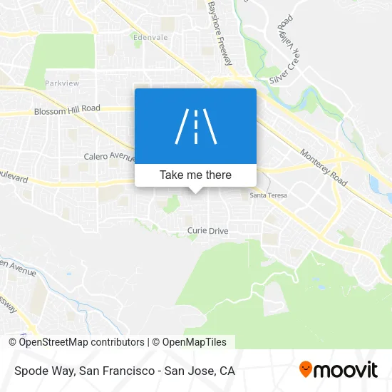 Spode Way map