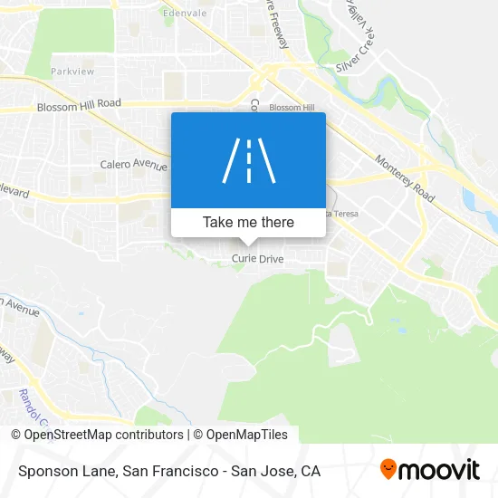 Sponson Lane map