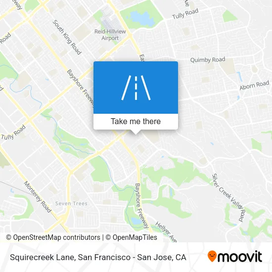 Squirecreek Lane map