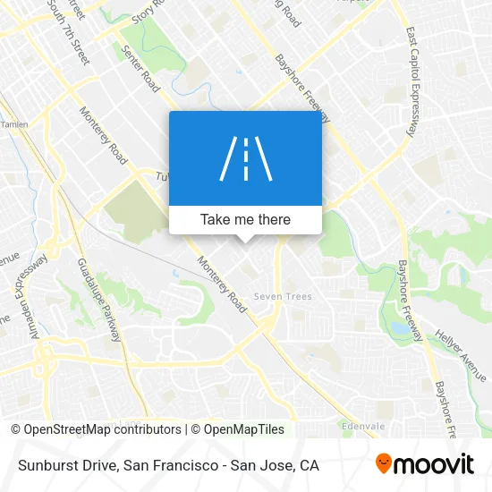 Sunburst Drive map