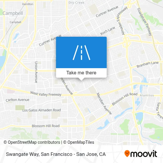 Swangate Way map