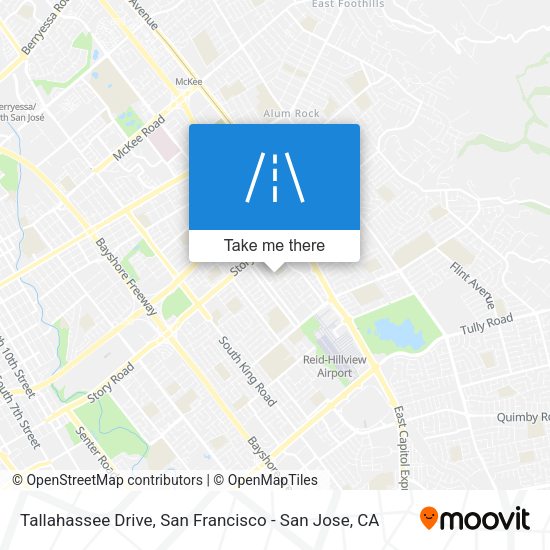 Mapa de Tallahassee Drive