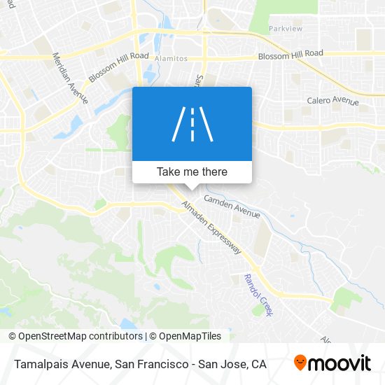 Tamalpais Avenue map