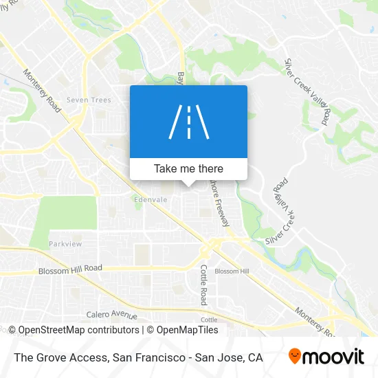 The Grove Access map