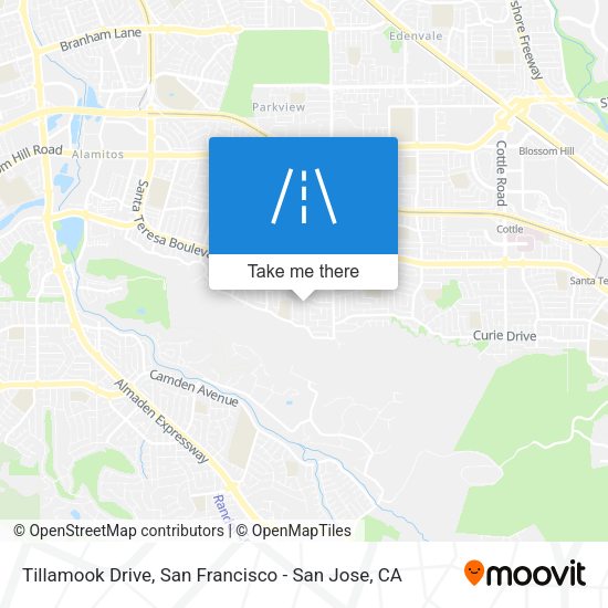 Tillamook Drive map