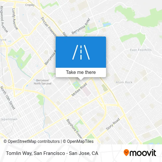 Tomlin Way map
