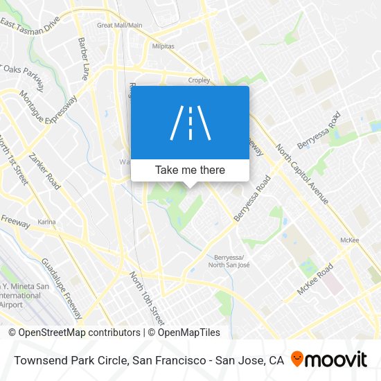 Townsend Park Circle map
