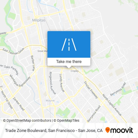 Mapa de Trade Zone Boulevard