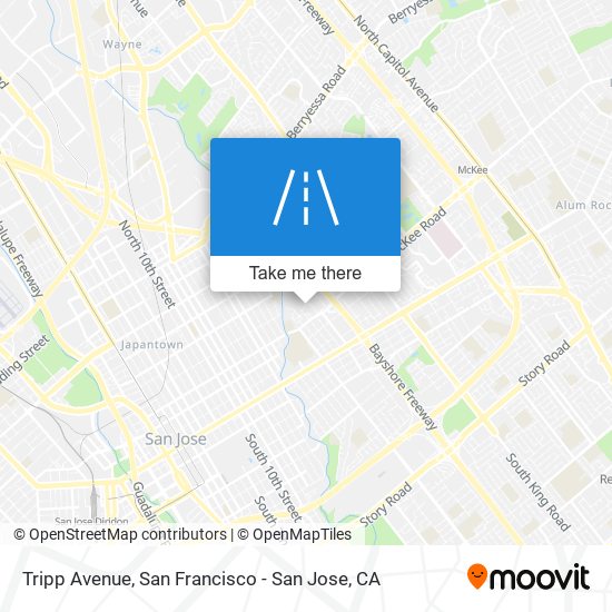 Tripp Avenue map