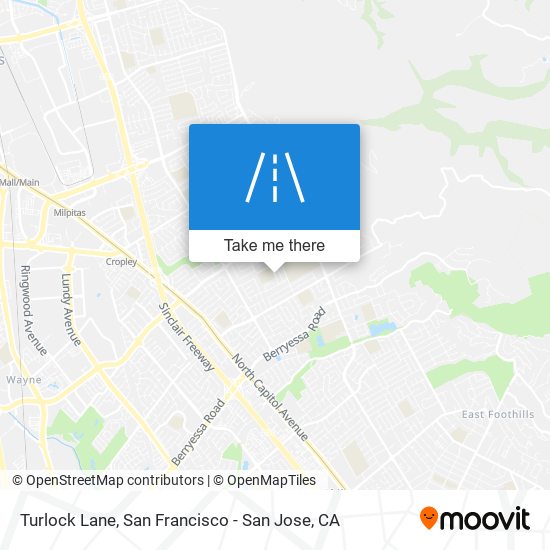 Turlock Lane map