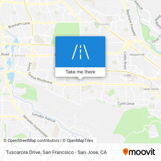 Tuscarora Drive map