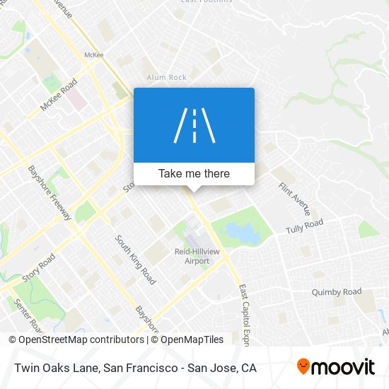 Mapa de Twin Oaks Lane