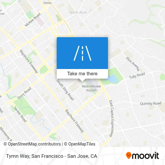 Tymn Way map