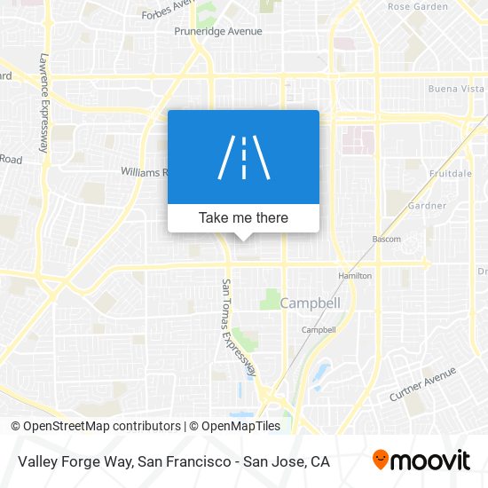 Valley Forge Way map