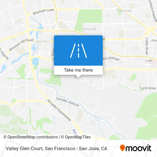 Valley Glen Court map