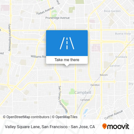 Valley Square Lane map