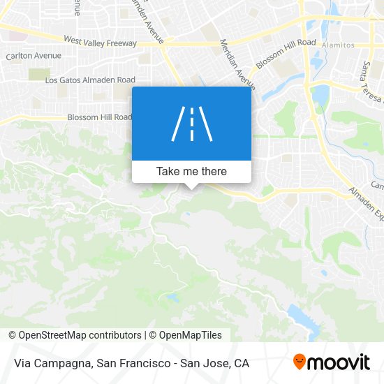 Mapa de Via Campagna